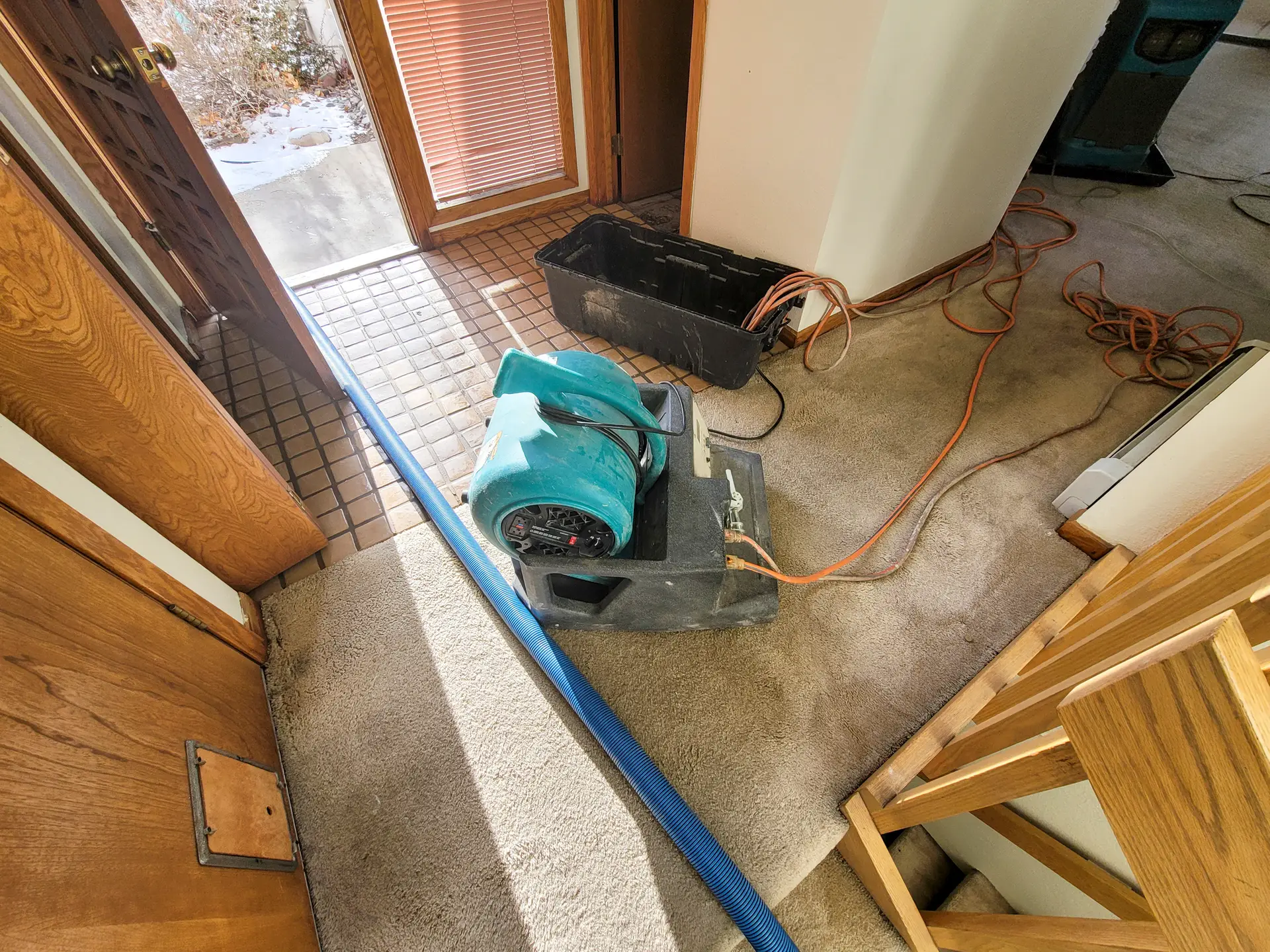 Water damage restoration in a Menifee home